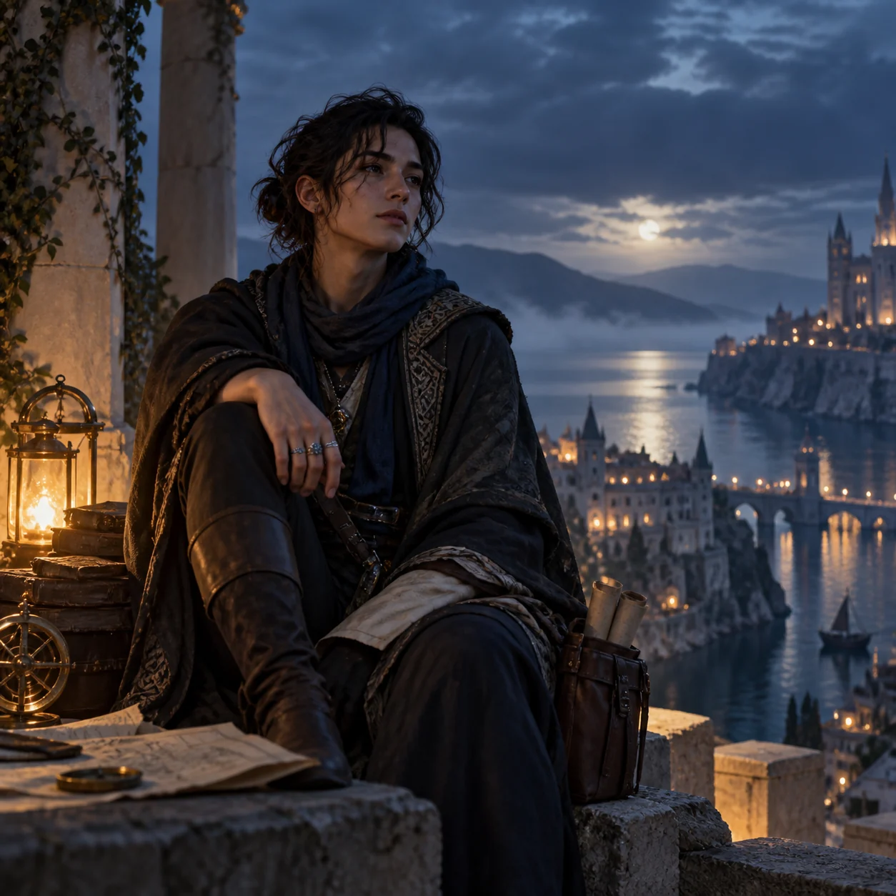 Fictional character portrait placed in a cinematic visual story
